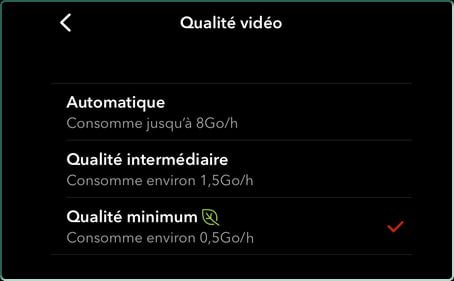 Copie d'écran Oqee by Free sous Android