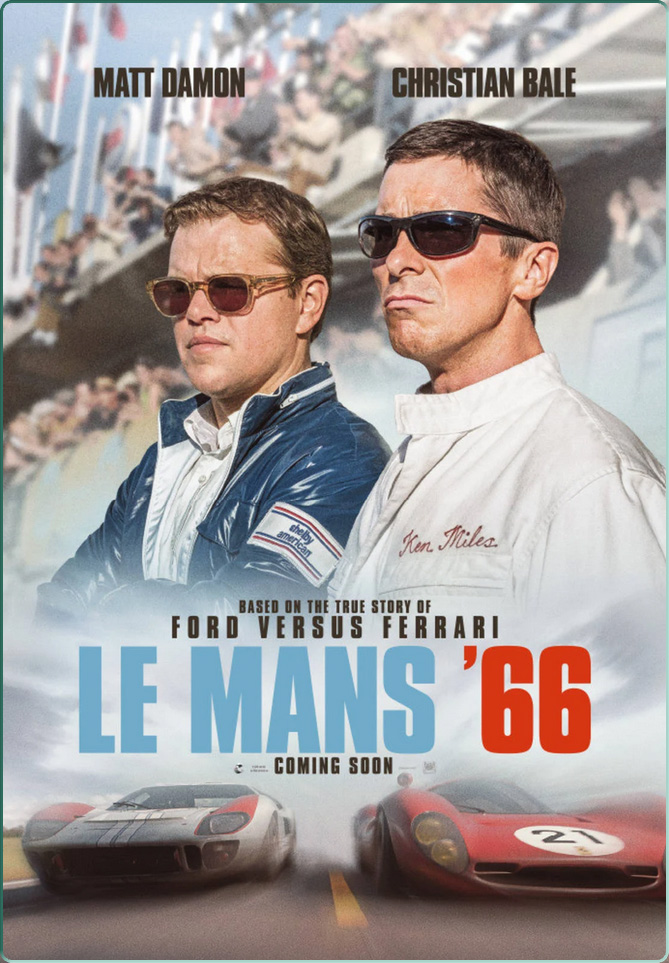 Affiche du film "Le Mans 66" sur Netflix