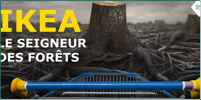 Illustration du documentaire "Ikea, le seigneur des forêts" sur Arte