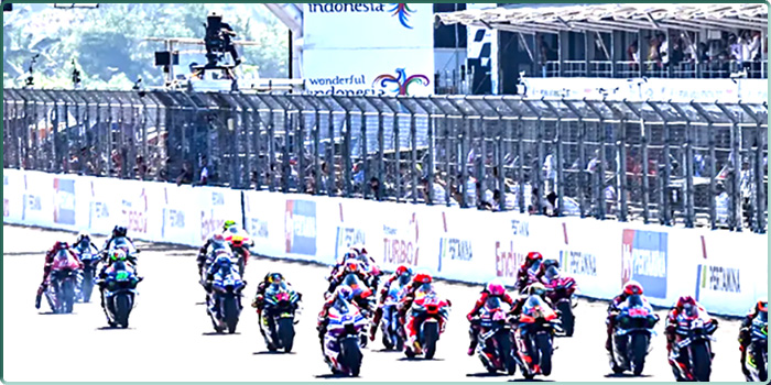 Un départ au Grand Prix de MotoGP d’Indonésie