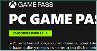 Le PC Game Pass Microsoft à 1 euro pour 14 jours